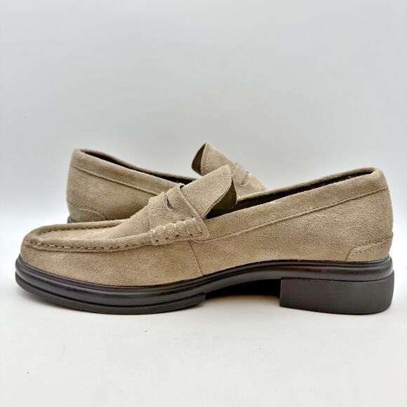 Aldo Mens Tucker Penny Loafers US 8 EU 41 Taupe Beige Suede Slip On NWOB main image 8